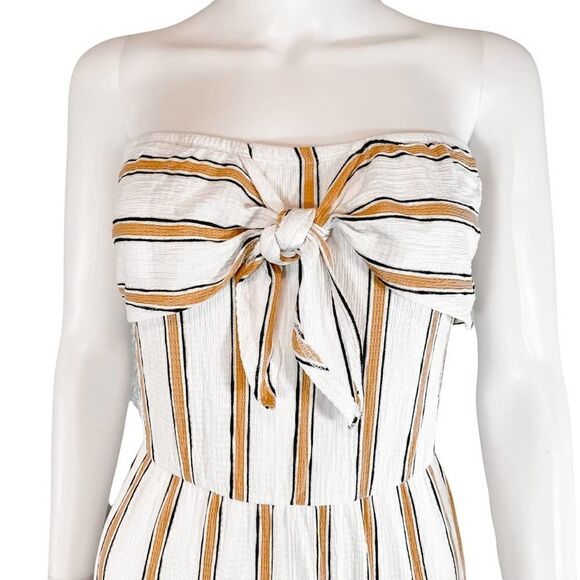 NWT Love Tree Pinstripe Strapless Nautical Jumper - Picture 3 of 11